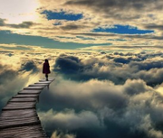path through the clouds